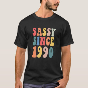 Camiseta Groovy Sassy Desde 1990, 1990, Parto De Aniversári