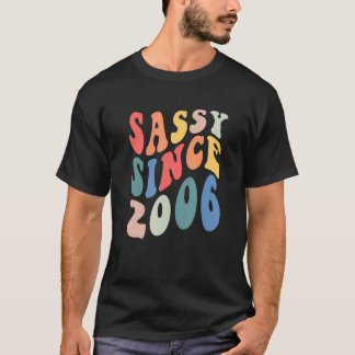Camiseta Groovy Sassy Desde 2006 2006 Festa de aniversário