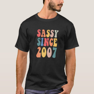 Camiseta Groovy Sassy Desde 2007 2007 Festa de aniversário