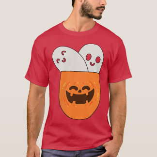Camiseta Groovy Scary Ghost Spooky Em Pocket Retro Hallowee