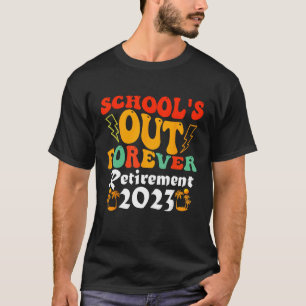 Camiseta Groovy School está fora para sempre reformando a a