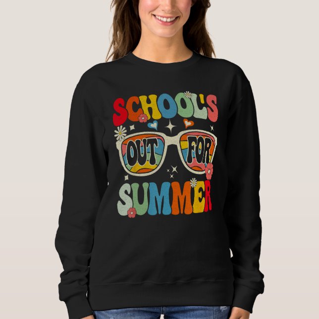 Camiseta Groovy School s Out For Summer (Frente)