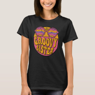 Camiseta Groovy Sister 70s Nostalgia Estética 1970 Retro