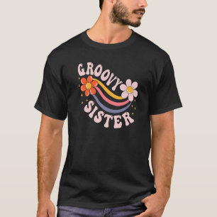 Camiseta Groovy Sister 70s Nostalgia Estética 1970 Retro