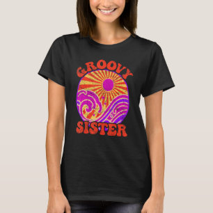 Camiseta Groovy Sister 70s Nostalgia Estética 1970 Retro