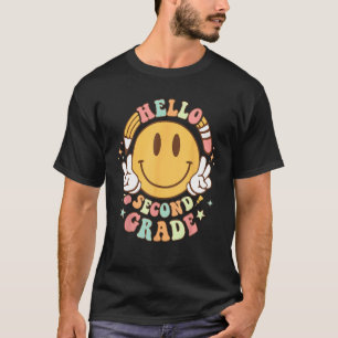 Camiseta Groovy, Smile Smile Happy Face De Volta Para