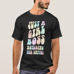 Camiseta Groovy, SOU APENAS UMA GAROTA A CONSTRUIR O SEU IM