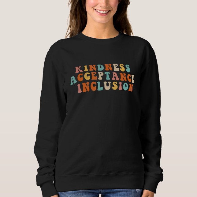 Camiseta Groovy SPED  Kindness Acceptance Inclusion Educato (Frente)