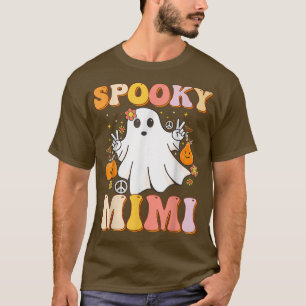 Camiseta Groovy Spooky Mimi Ghost Boo Halloween Ret