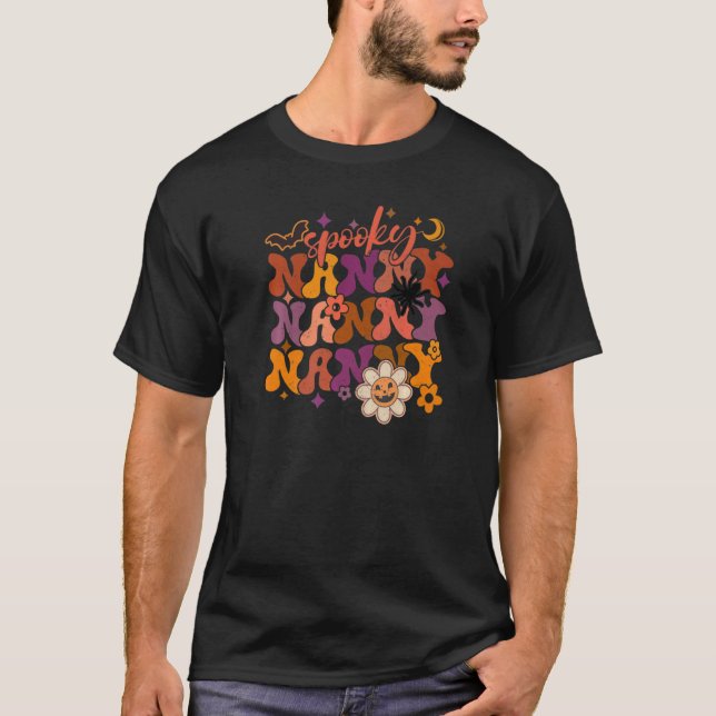 Camiseta Groovy Spooky Nanny (Frente)