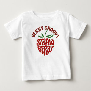 Camiseta Groovy Strawberry Retro 70s Vibes