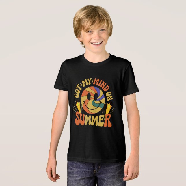 Camiseta Groovy Summer Vibes Smiley Tee (Frente Completa)