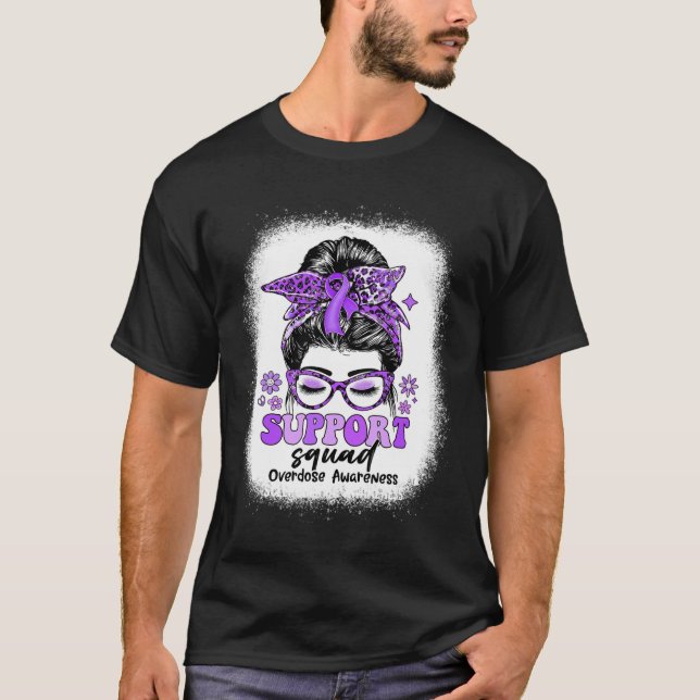 Camiseta Groovy Support Squad Messad Bun Awarness (Consciên (Frente)