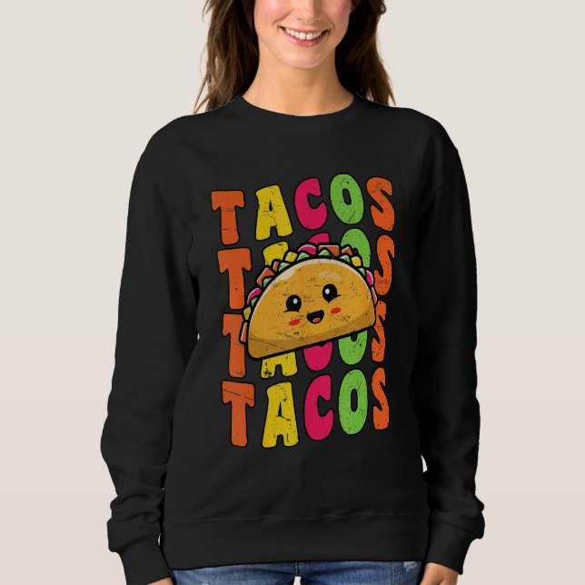 Camiseta Groovy Taco Tuesday Retro  Taco  Cinco De Mayo (Frente)