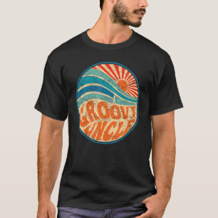 Camiseta Groovy Tio 70s Nostalgia estética de 1970 Retro