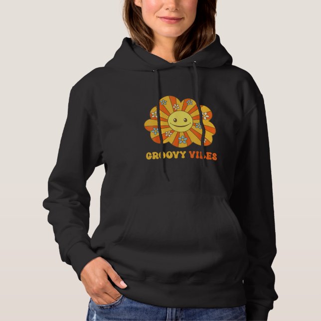 Camiseta Groovy Vibes Seventies Sixties 60s 70s Hippy Retro (Frente)