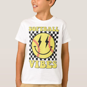 Camiseta Groovy Vibes Suaves Rosto Sorridente Garotas Mulhe