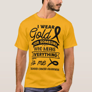 Camiseta Groovy, Visto Dourado para a consciência do Cancer