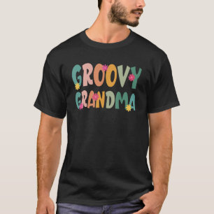 Camiseta Groovy vovó 70 Vibes Peace Hippie Matching Fam