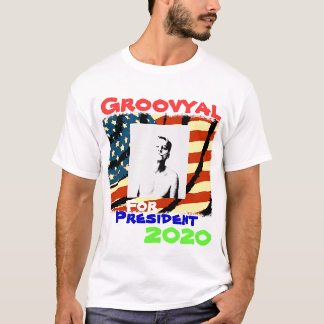 Camiseta Groovyal Para Presidente (Frente)