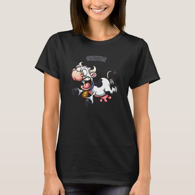 Camiseta Groton New Hampshire Vaca Louca (Frente)