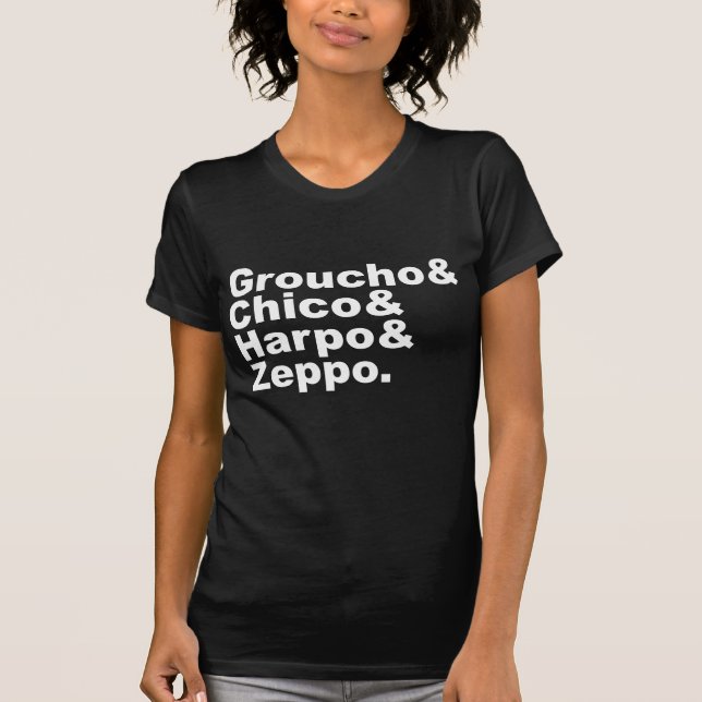 Camiseta Groucho & Chico & Harpo & Zeppo (Frente)