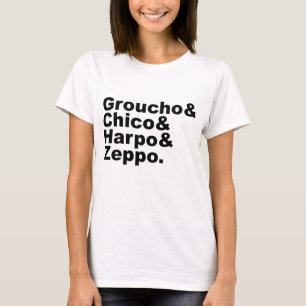 Camiseta Groucho & Chico & Harpo & Zeppo