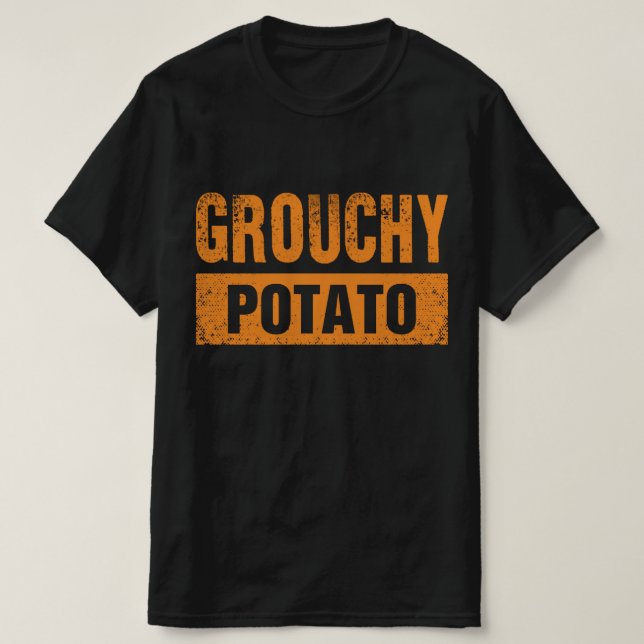 Camiseta Grouchy Potato Couple Matching Thanksgiving (Frente do Design)