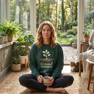 Camiseta Ground Yourself Mindfulness Plant Roots