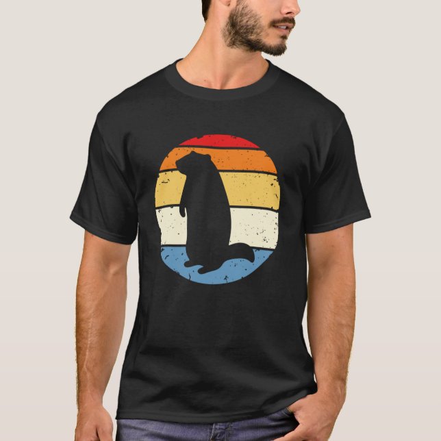 Camiseta Groundhog Retro Funny Woodchuck Groundhog Day (Frente)