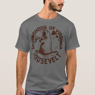Camiseta Groundhogs da Virgínia para Franklin D Roosevelt