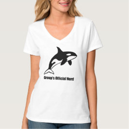 Camiseta Group’s Official Nerd Orca Minimalist Graphic