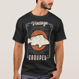 Camiseta Grouper Fish Vintage Retro Classic Animal Love