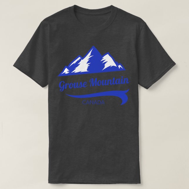 Camiseta Grouse Mountain ski Canada 3 (Frente do Design)