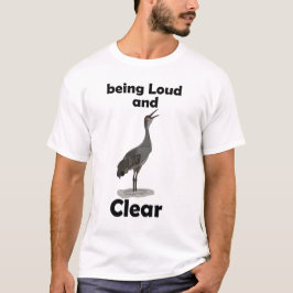 Camiseta Grouse-Sandhill sendo Alto e Claro Observador de P