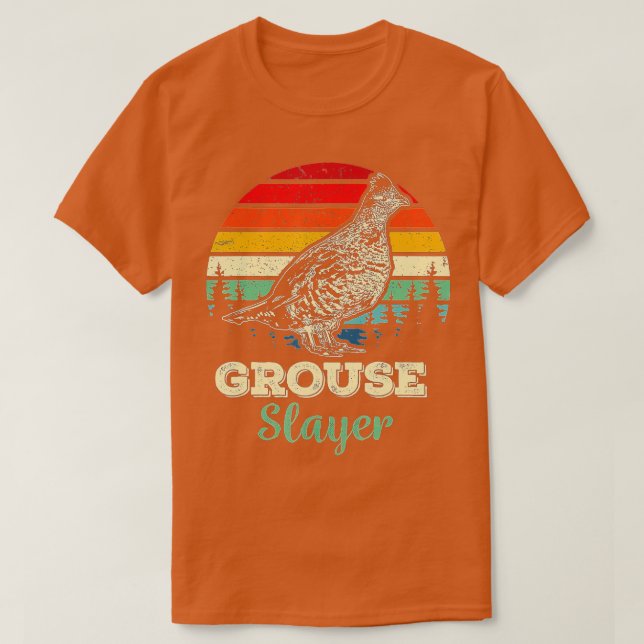 Camiseta Grouse Slayer Funny Ruffed Grouse Bird Hunting Gif (Frente do Design)