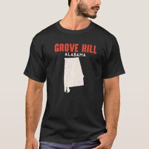 Camiseta Grove Hill Alabama Estado América Viagem