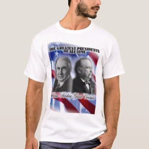 Camiseta Grover Cleavland e Warren Harding o grande