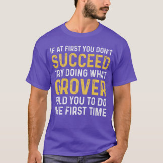 Camiseta Grover If At First You Dont Succeed Grover Birthda