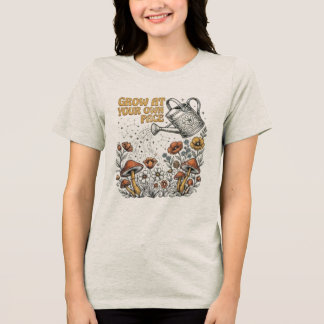 Camiseta Grow At Your Own Pace Celestial Vintage Botanical 