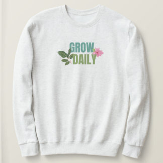 Camiseta 'Grow Daily' Embrace Progress, Nurture Goals Gift