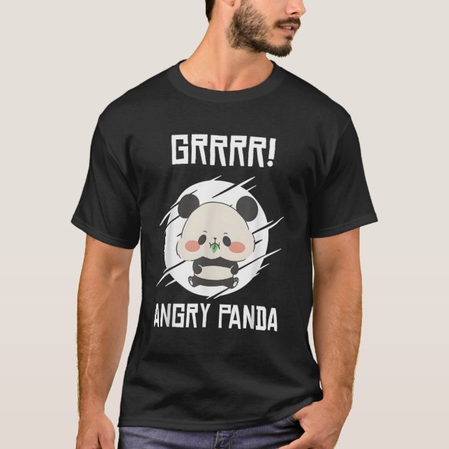 Camiseta Grrr Angry Pandas Wild Panda Bamboo (Frente)