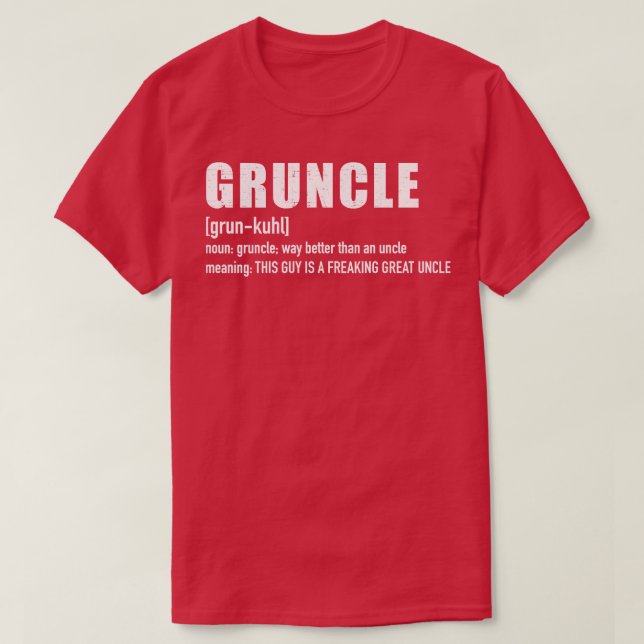 Camiseta Grtio para tio excelente (Frente do Design)