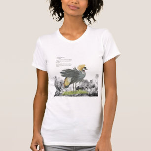 Camiseta Grua De Cinzas Com Pintura De Mão