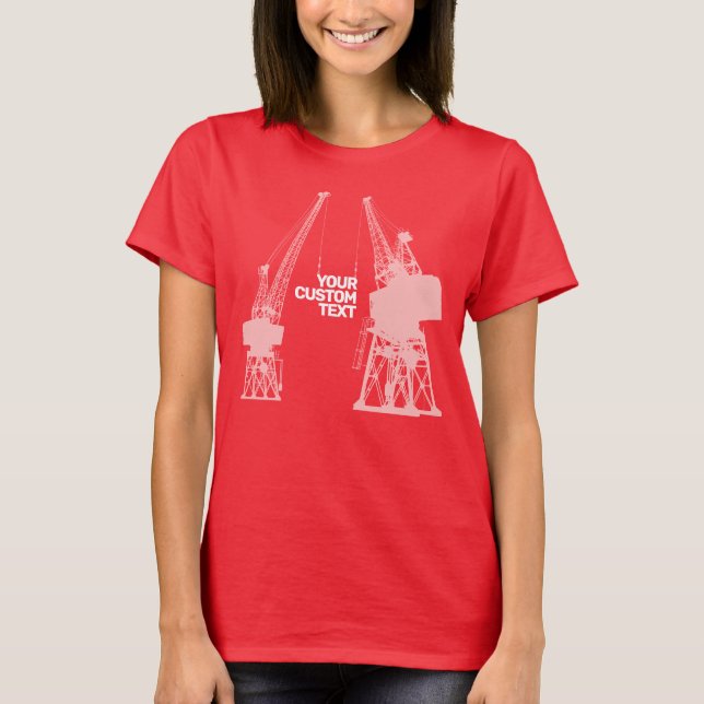 Camiseta Gruas do estaleiro (Frente)