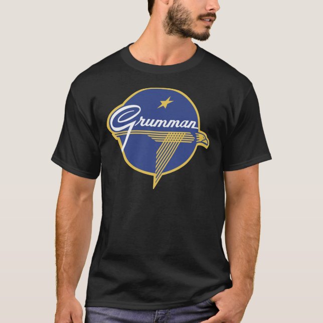 Camiseta Grumman Vintage Aircraft USA Classic T Shirt (Frente)