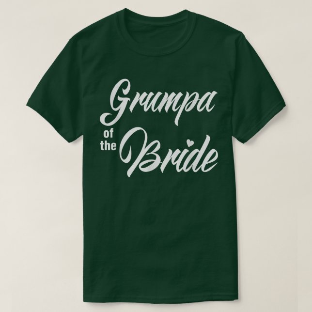Camiseta Grumpa De Festa de casamento Noiva Coragem Engraça (Frente do Design)