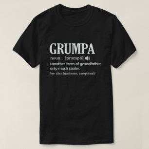 Camiseta Grumpa Definição Engraçada Significa Legal Ofer