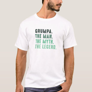 Camiseta Grumpa O Mito A Lenda Do Pai Do Avô