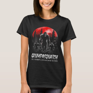 Camiseta Grumpa Squatch Divertido Bigfoot Pai Sasquatch Yet